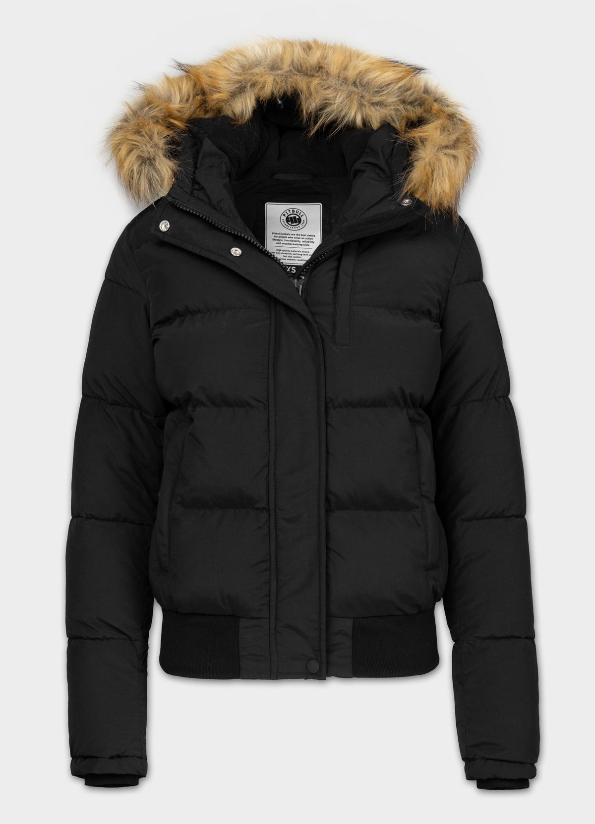 Quilted winter jacket with hood AZALEA